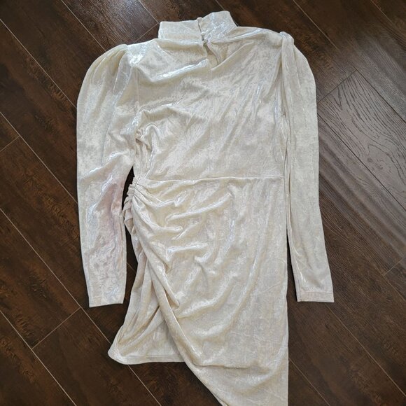 Ronny Kobo Adalee Dress Womens S Crushed Velvet Retro 80s Fairy Designer - Picture 3 of 8